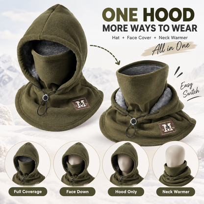 🔥Last Day 50% OFF-3-in-1 Winter Fleece Balaclava Hood 🧣❄️ Warm Face, Ear & Neck Cover