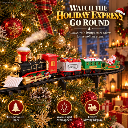 🔥Last Day 50% OFF🎄🚂 Christmas Magic Express – Around-the-Tree Train Set