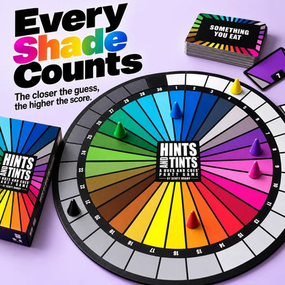 Hints and Tints | Creative Color Clue Party Board Game, Fast-Paced Family & Group Game