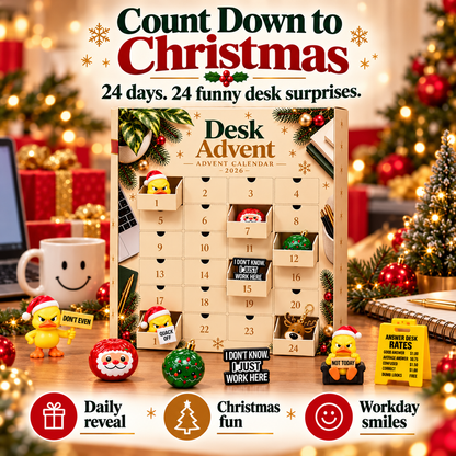The Desk Advent Calendar 2026 – 24 Days of Funny Office Surprises, Mini Ducks & Desk Gifts