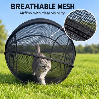 🔥Last Day 50% OFF-Pop-Up Mesh Cat Playpen – Roomy 32-Inch Indoor & Outdoor Enclosure