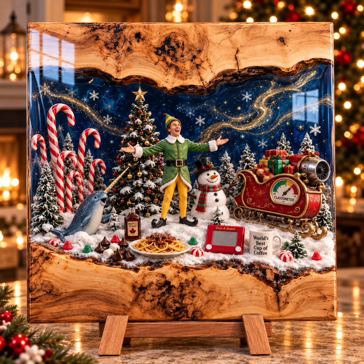 Handmade Christmas Cutting Board