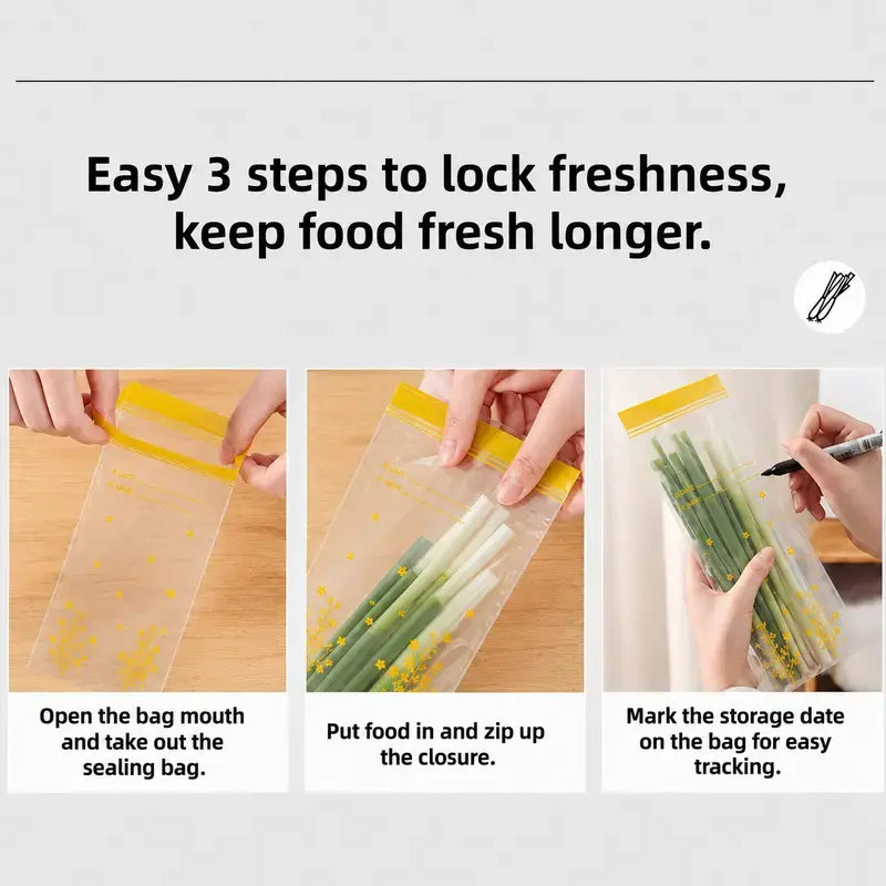 🥕Reusable Food Storage Bags – Keep Fruits & Vegetables Fresh Longer