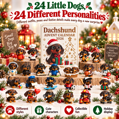 Dachshund Advent Calendar – 24 Days of Collectible Christmas Puppy Surprises