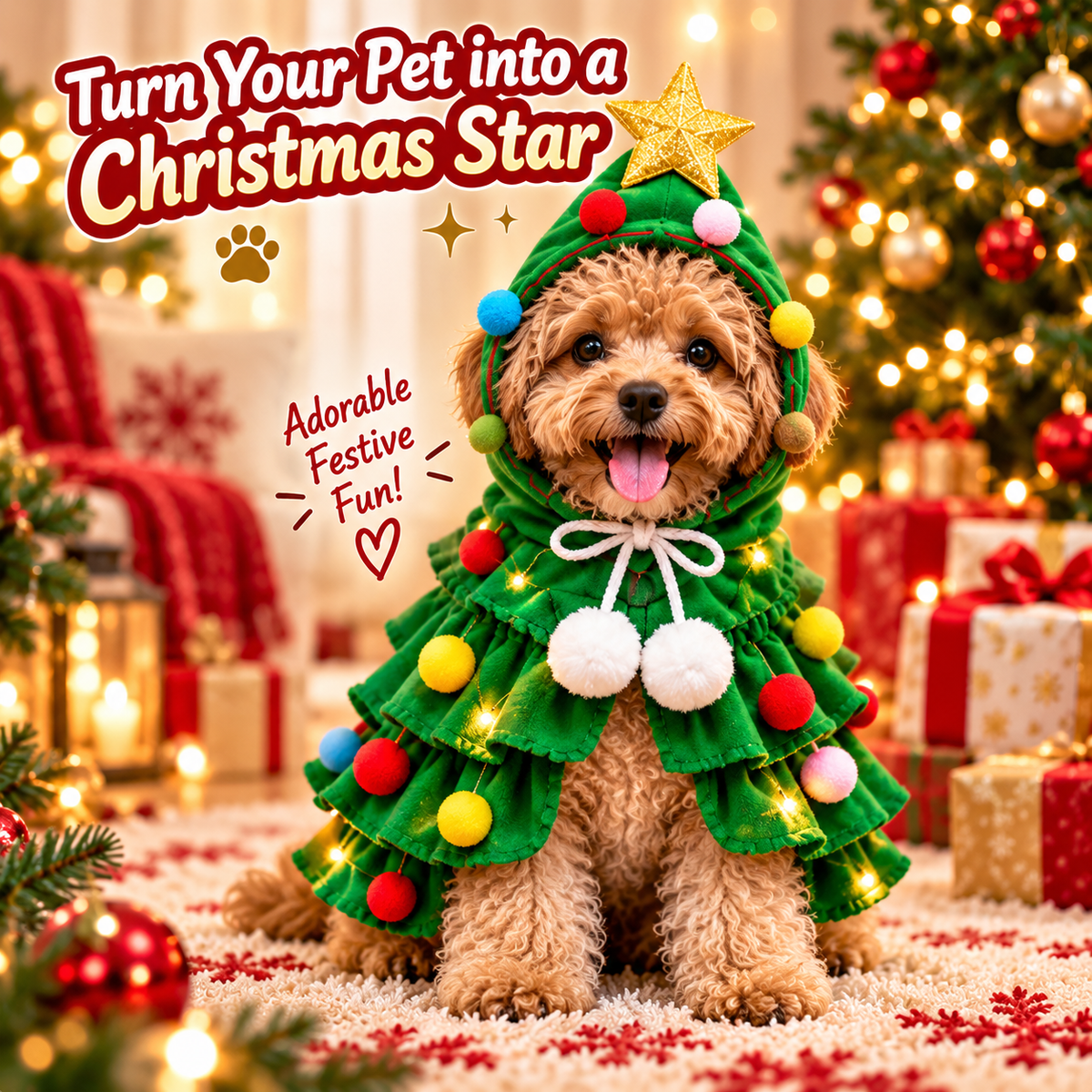Christmas Tree Pet Costume