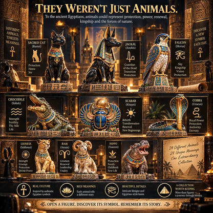 🐈‍⬛🏺24 Days of Ancient Egypt – Sacred Animals & Guardians Collection ✨