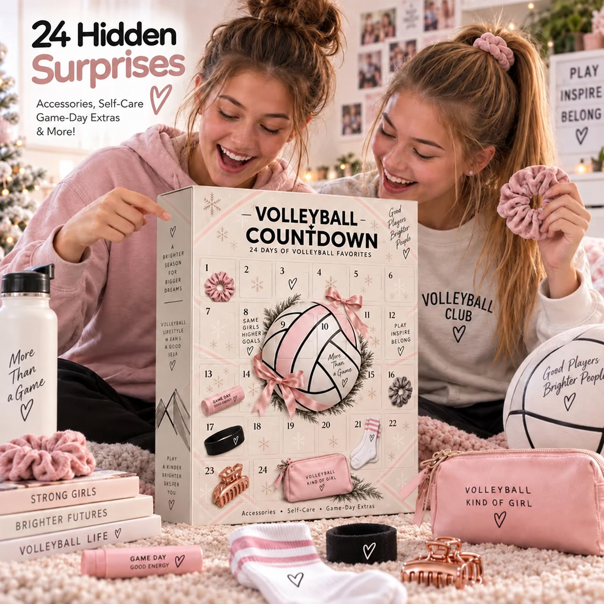 🎁Volleyball Advent Calendar – 24 Days of Volleyball Surprises, Self-Care & Game-Day Gifts
