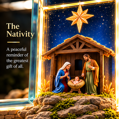 ✨ ✝️Last Day – 49% OFF!✨The Story of Jesus in 6 Scenes Cross Lamp