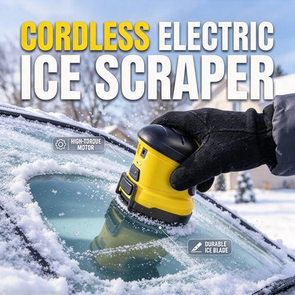 ❄️ Electric Windshield Ice Scraper – Cordless USB Rechargeable, 1600RPM High-Speed Ice Removal