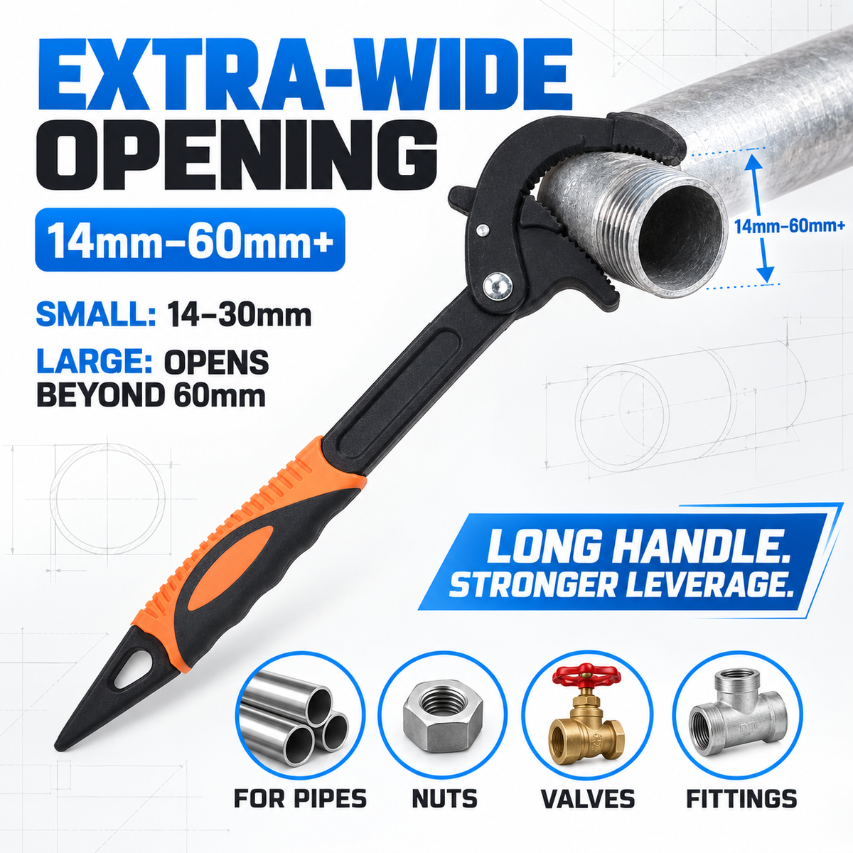🛠️ 50% OFF Self-Locking Universal Wrench – Grip Tight, Turn with Confidence
