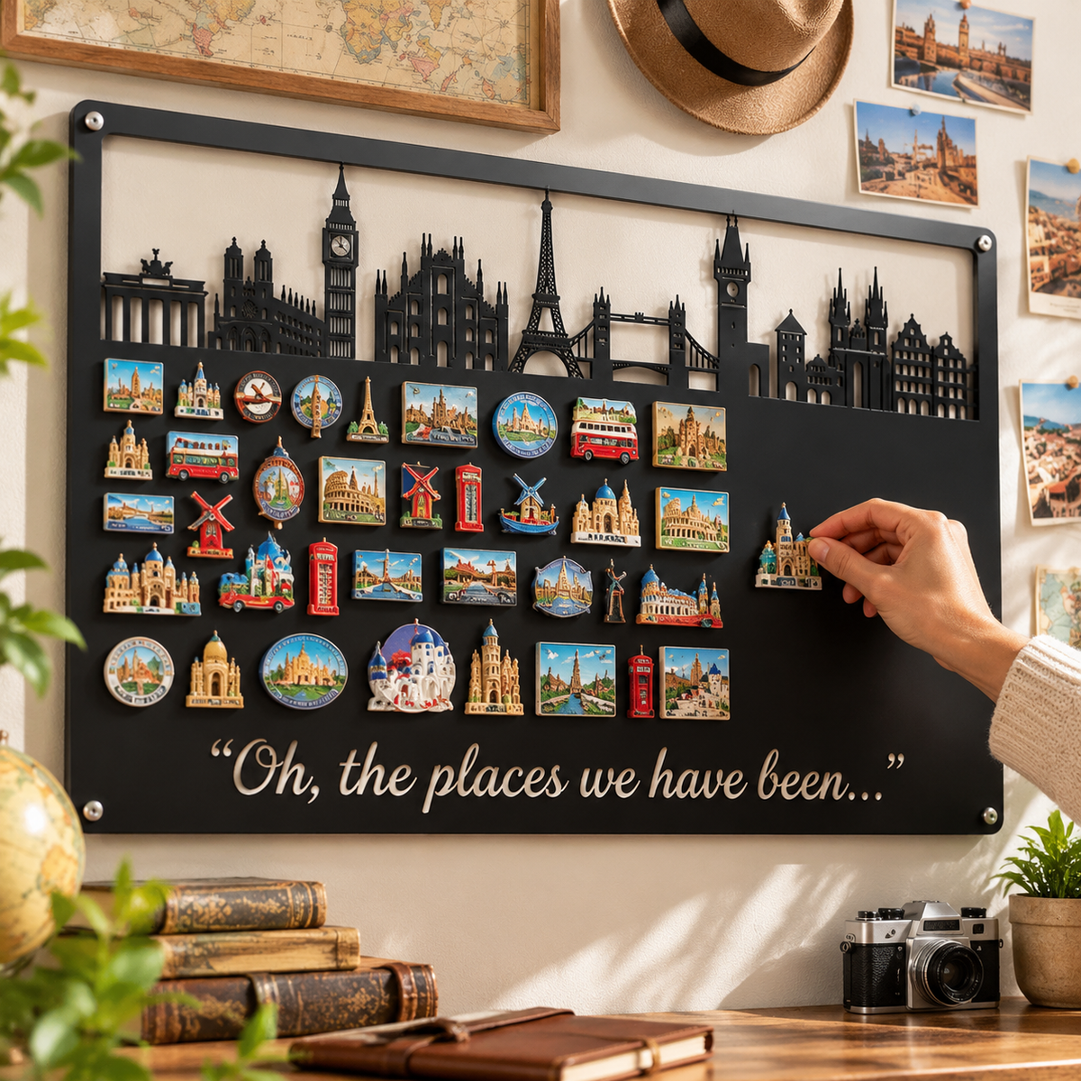 🌍✈️Travel Magnet Display Board