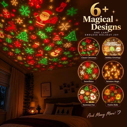 🔥Dernier jour – 49 % DE RÉDUCTION 🔥 Projecteur USB en forme de sapin de Noël magique – Lampe d’ambiance festive pour les fêtes