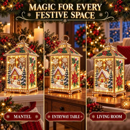 DIY Light-Up Diamond Art Lantern