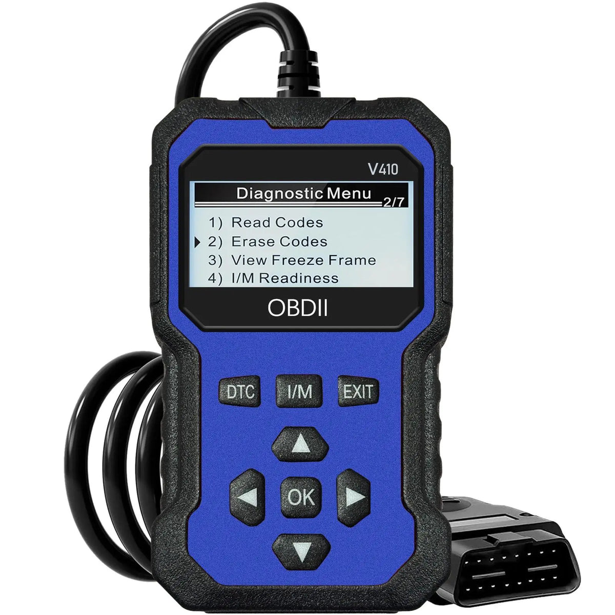 OBDII Car Diagnostic Scanner – Engine Code Reader with Live Data, I/M Readiness & Voltage Test