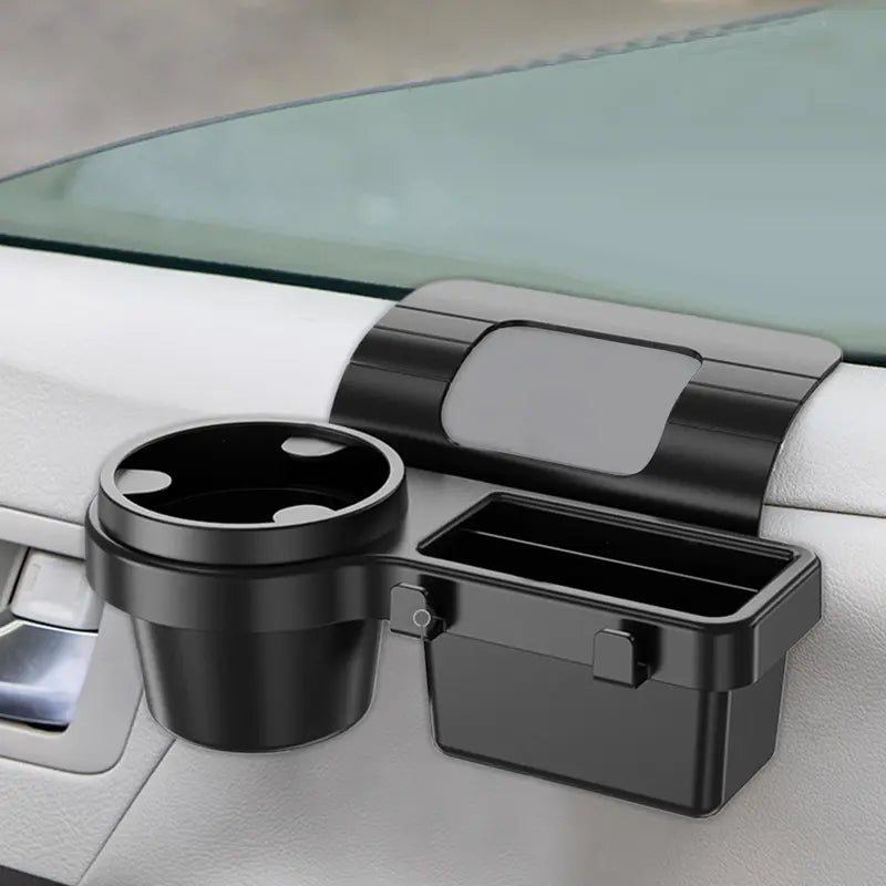 Car Door Cup Holder & Storage Organizer – No-Drill Window-Mount Pocket