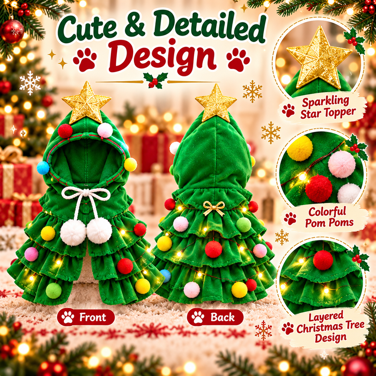 Christmas Tree Pet Costume