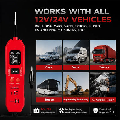 🔧 6-in-1 Automotive Circuit & Relay Tester – Find Electrical Faults Fast!