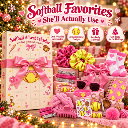 Softball Advent Calendar – 24 Days of Softball Surprises for Girls
