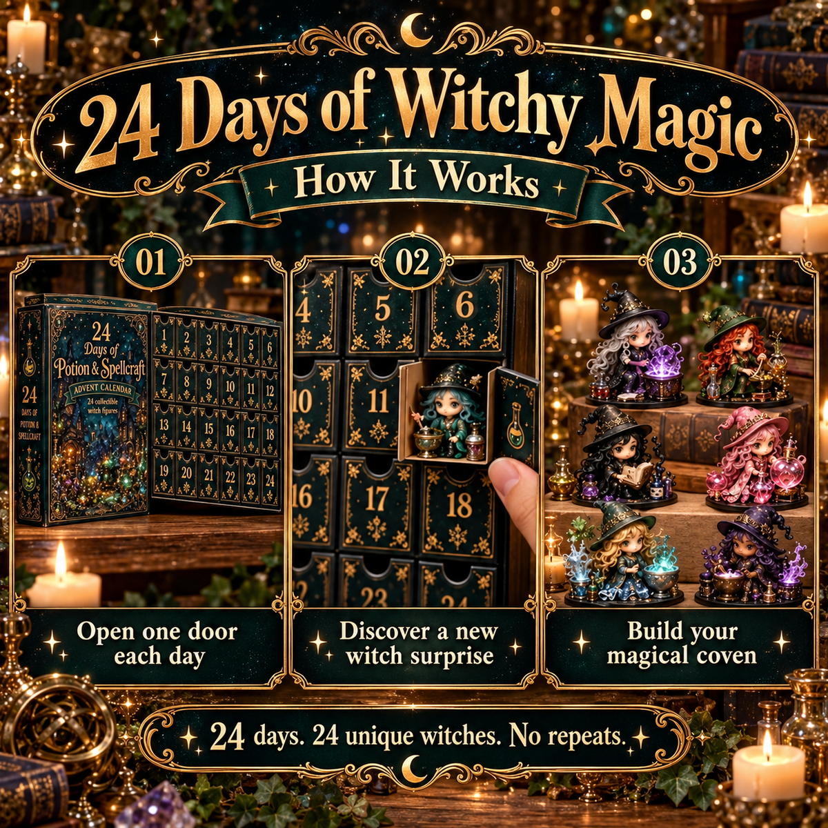 24 Days of Witchy Surprises Advent Calendar