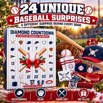 ⚾Diamond Countdown Baseball Advent Calendar – 24 Days of Baseball Surprises