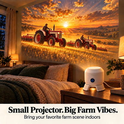 ⏳🚜 Tractor & Farm Scene Room Projector – Wall & Ceiling Décor for Tractor Lovers