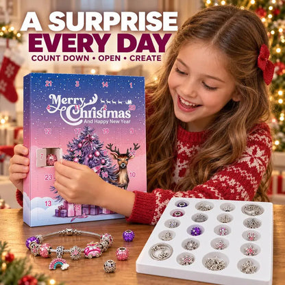 🔥Last day 50% OFF🎄24-Day Christmas DIY Charm Bracelet Advent Calendar🎁