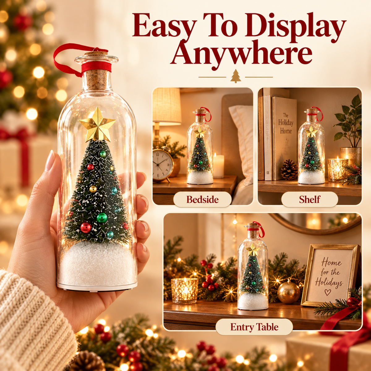 ⏰Limited Stock 50% OFF - 🎄🎙️ Christmas Voice Keepsake Bottle™ – Record Your Love, Keep Their Voice Close ❤️✨