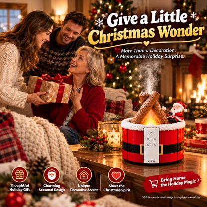 🔥Last Day 50% OFF –🎄 Christmas Campfire Aroma Diffuser – Cozy Flame-Style Glow, Festive Mist & Adorable Santa/Gingerbread Designs