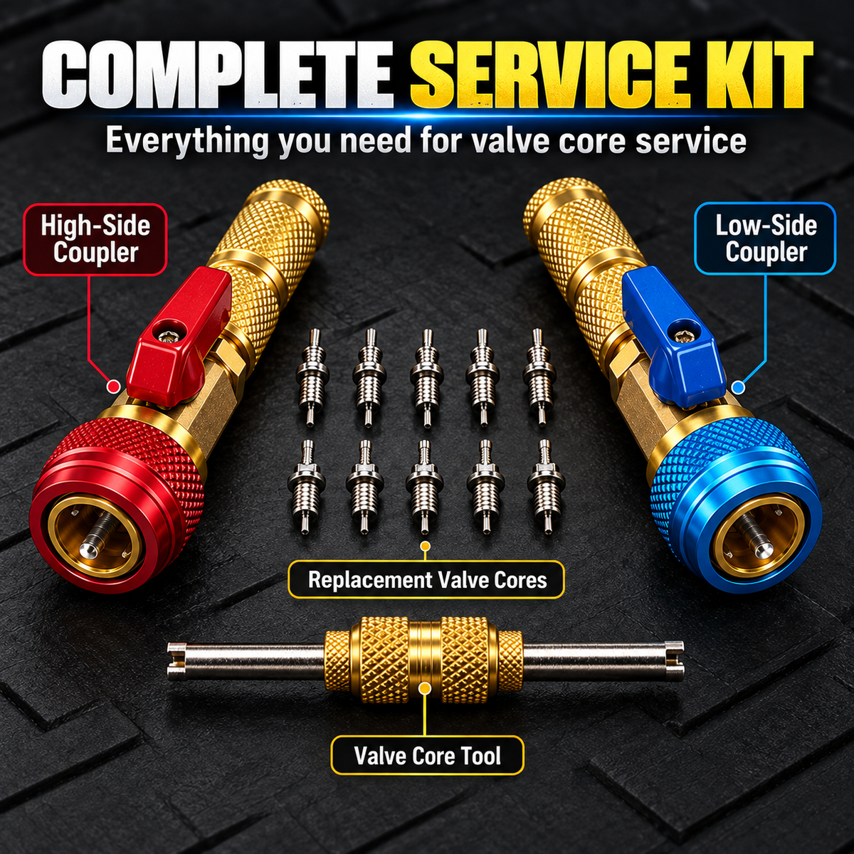 Hot sales🔥R134A Valve Core Remover & Installer Kit – A/C Service Tool Set