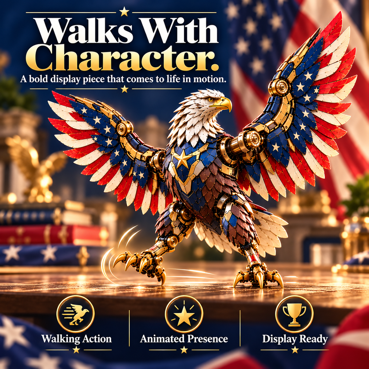 Stars & Stripes Eagle Transforming Egg