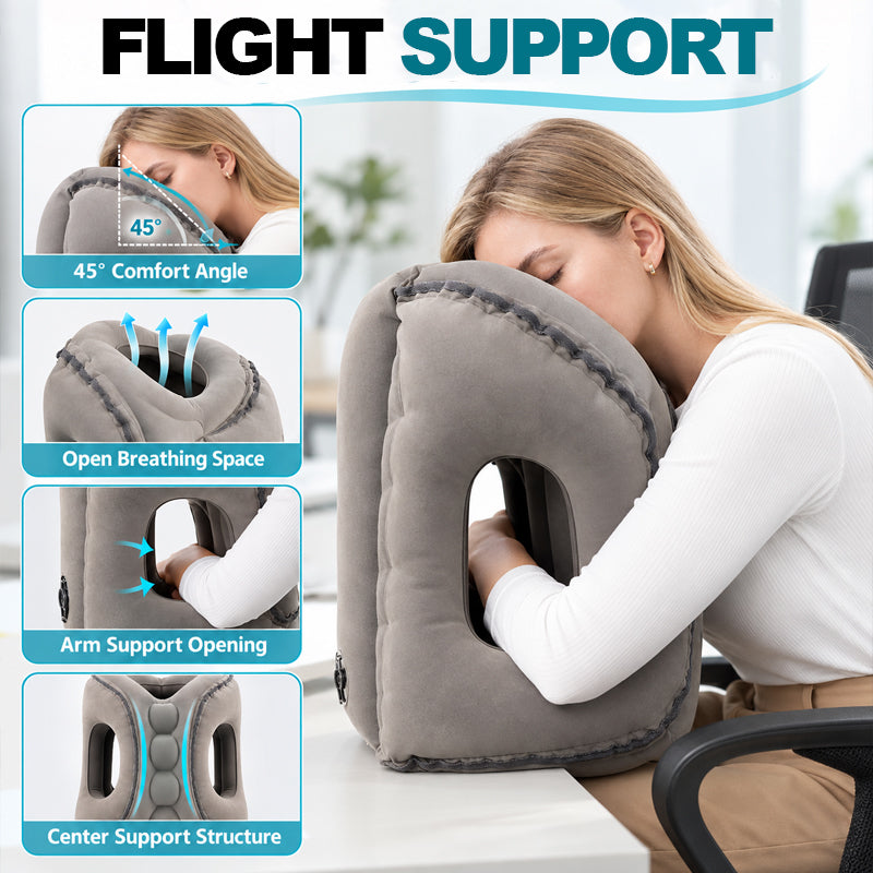 🔥Last Day 50% OFF-Inflatable Airplane Sleep Pillow – Sleep Better on Every Flight