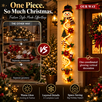Hot sales🔥Glowing Christmas Door Hanger