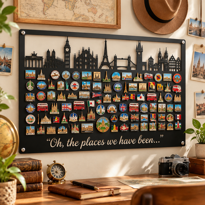 🌍✈️Travel Magnet Display Board