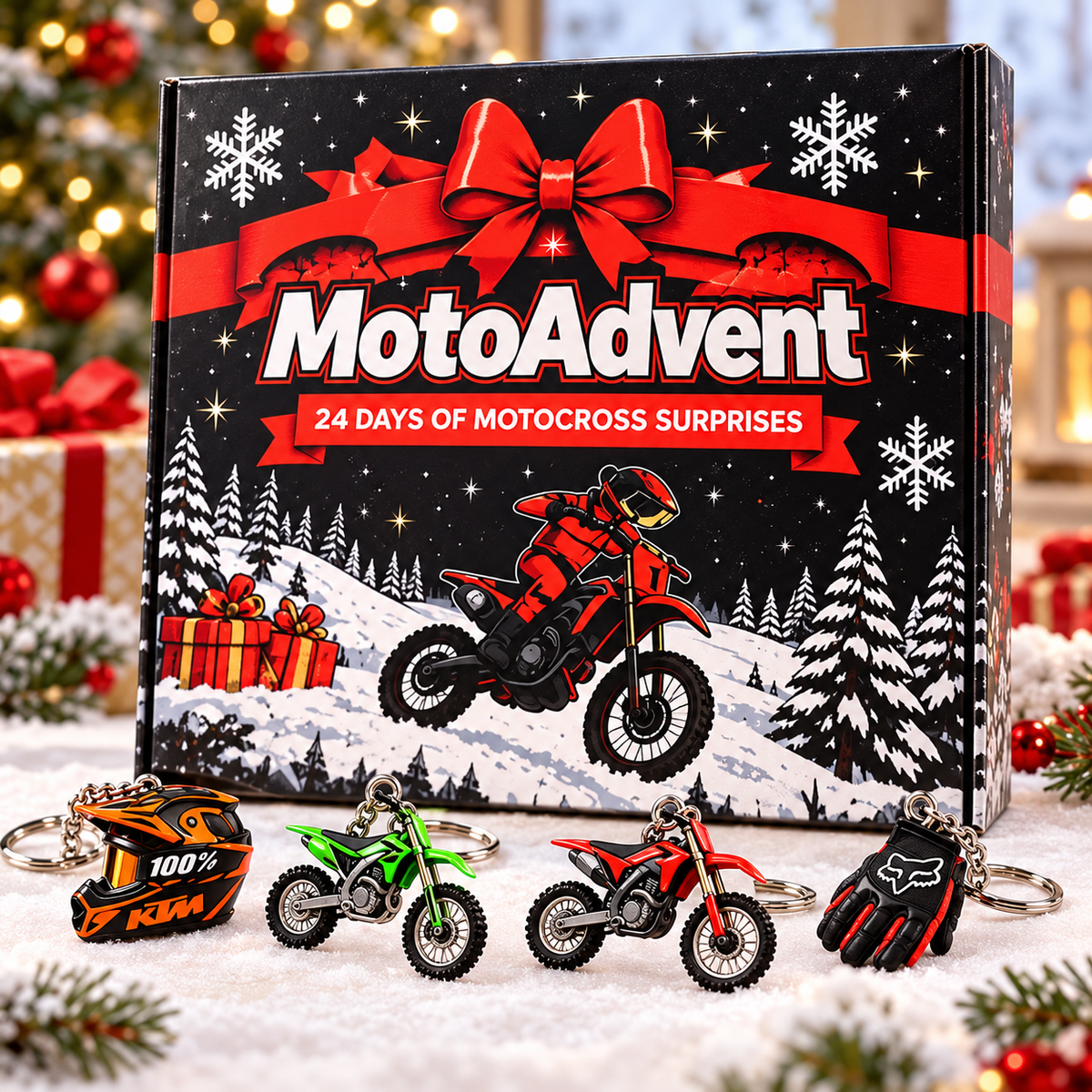 🏍️ Motocross Advent Calendar 2026 🎄 24 Days of Dirt Bike Surprises 🏁 Christmas Gift for Racing Fans 🎁
