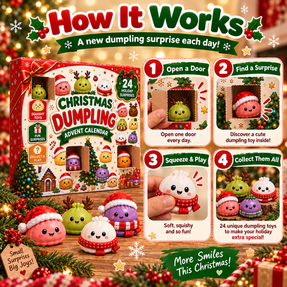 Hot sales🔥2026 Dumpling Squishy Advent Calendar