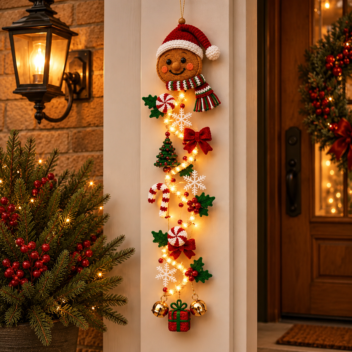 Hot sales🔥Glowing Christmas Door Hanger