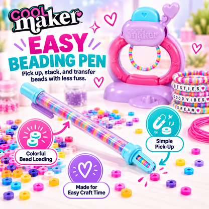 Cool Maker Stack’d Heishi Bracelet Studio – 1230-Bead Friendship Bracelet Maker Kit