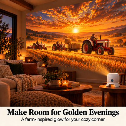 ⏳🚜 Tractor & Farm Scene Room Projector – Wall & Ceiling Décor for Tractor Lovers