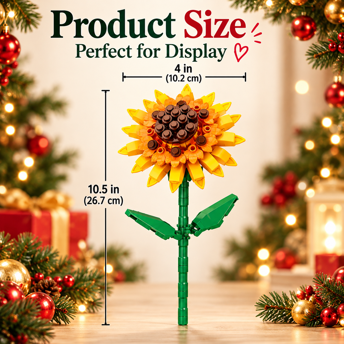 24-Day Flower Bouquet Building Blocks Advent Calendar – 24 Different Flowers Christmas Countdown Building Set