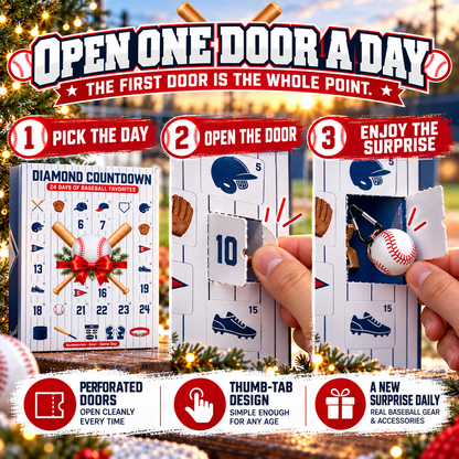 ⚾Diamond Countdown Baseball Advent Calendar – 24 Days of Baseball Surprises