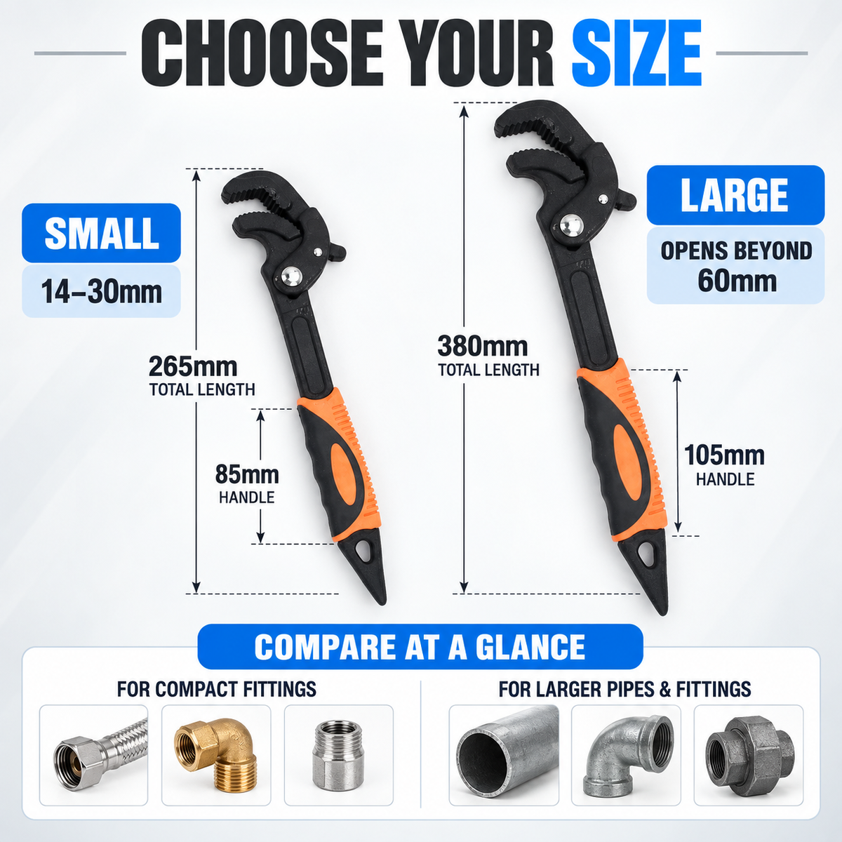 🛠️ 50% OFF Self-Locking Universal Wrench – Grip Tight, Turn with Confidence