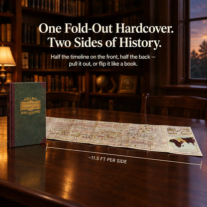 Adams’ History Timeline – Fold-Out Bible & World History Hardcover Chart
