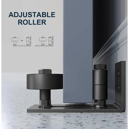 Hot sales🔥Adjustable Barn Door Floor Guide – Wall-Mount Stay Roller, No Floor Drilling