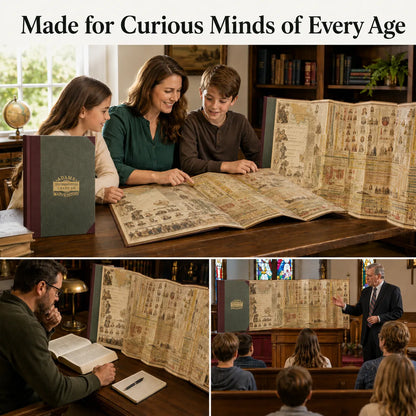 Adams’ History Timeline – Fold-Out Bible & World History Hardcover Chart