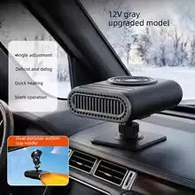 2-in-1 12V Portable Mini Car Heater for Defrosting and Defogging