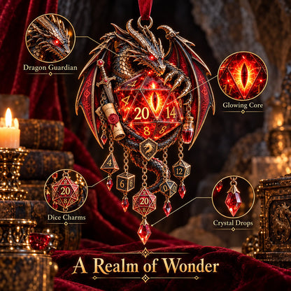Glow Dragon Wind Chime – Illuminated Fantasy Hanging Decor with 6 Dragon Designs