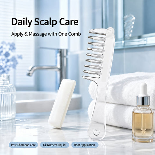 🪮Refillable Scalp Oil Applicator Comb – Evenly applies serum to the roots