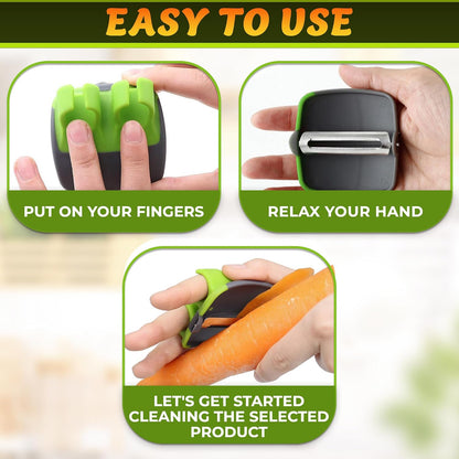🔥HOT SALE 49% OFF - 🥔Palm Vegetable Peeler – Soft Grip Handheld Fruit & Veggie Peeler