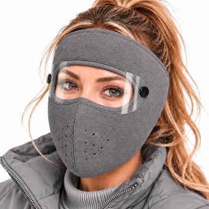 🔥Last Day 50% OFF – Fleece-Lined Winter Balaclava with Detachable Goggles – Wind-Resistant Face & Neck Cover for Cycling, Skiing & Outdoor Activities