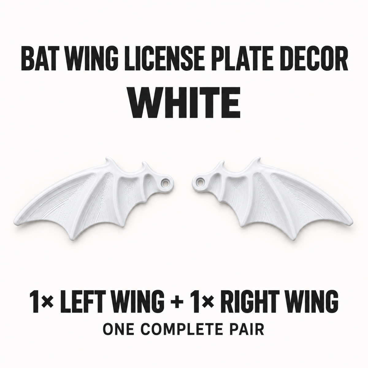 🦇 Bat Wing License Plate Decoration – Give Your Car a Bold Custom Look